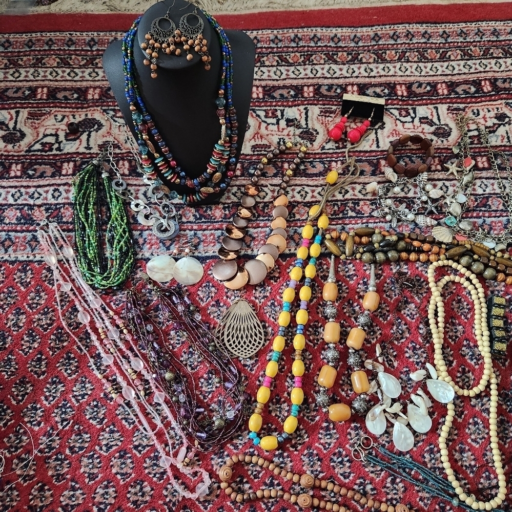 Wearable Mixed media jewelry lot